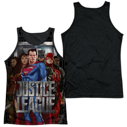 Justice League Movie The League - Men's Black Back Tank Top Men's Black Back Tank Justice League   