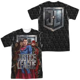 Justice League Movie The League (Front/Back Print) - Men's All-Over Print T-Shirt Men's All-Over Print T-Shirt Justice League   