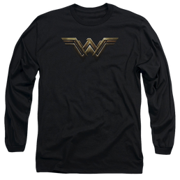 Justice League Wonder Woman Logo Men's Long Sleeve T-Shirt Men's Long Sleeve T-Shirt Justice League   