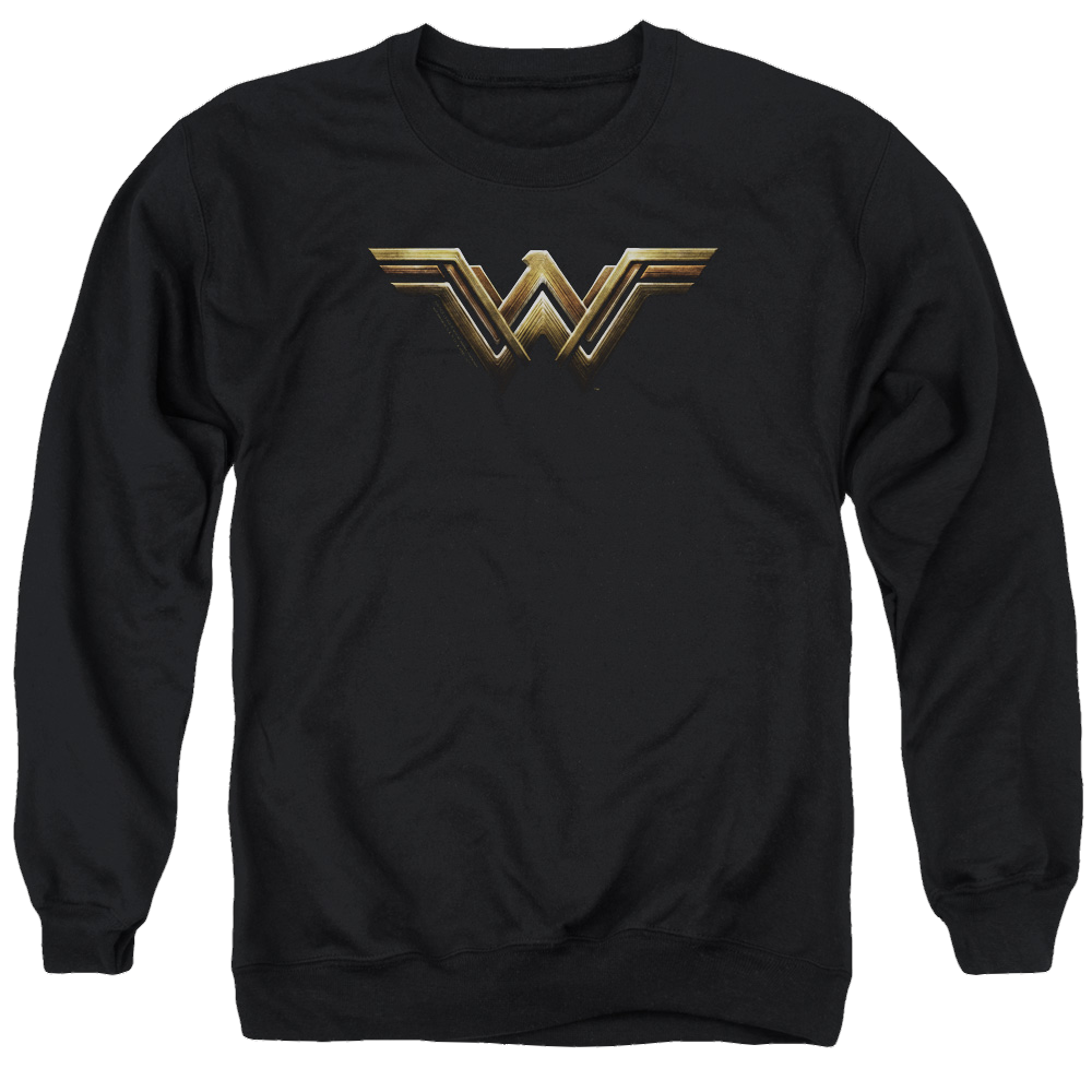 Justice League Wonder Woman Logo Men's Crewneck Sweatshirt Men's Crewneck Sweatshirt Justice League   