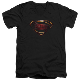 Justice League Superman Logo Men's V-Neck T-Shirt Men's V-Neck T-Shirt Justice League   