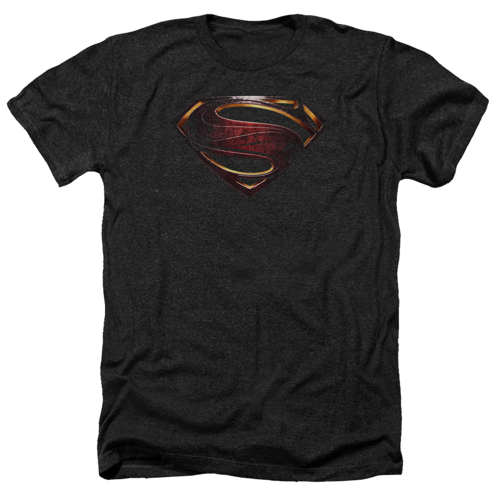 Justice League Superman Logo Men's Heather T-Shirt Men's Heather T-Shirt Justice League   
