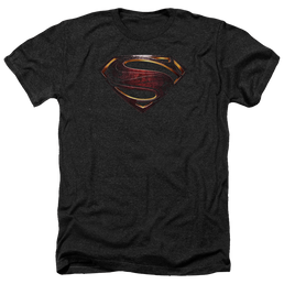 Justice League Superman Logo Men's Heather T-Shirt Men's Heather T-Shirt Justice League   