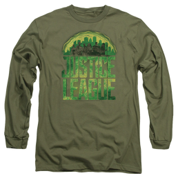 Justice League Kryptonite Men's Long Sleeve T-Shirt Men's Long Sleeve T-Shirt Justice League   