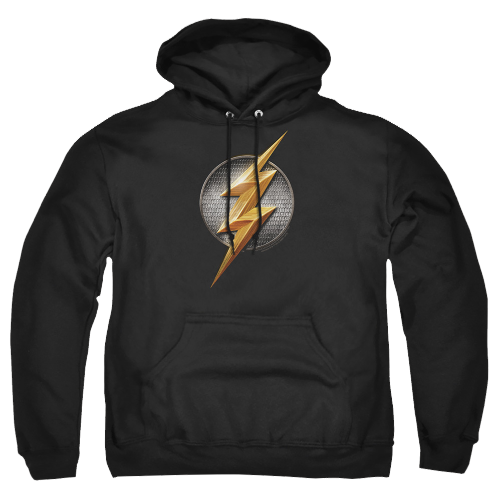 Justice League Flash Logo Pullover Hoodie Pullover Hoodie Justice League   