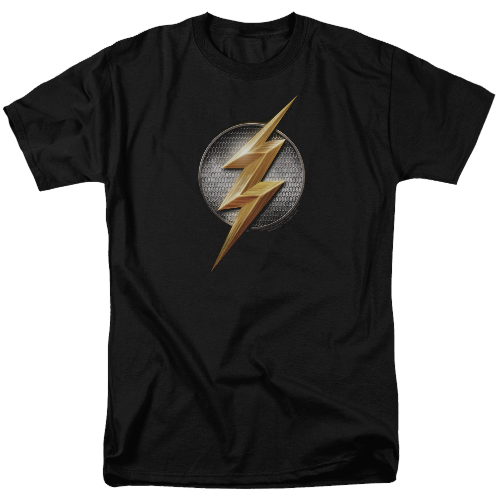 Justice League Flash Logo Men's Regular Fit T-Shirt Men's Regular Fit T-Shirt Justice League   
