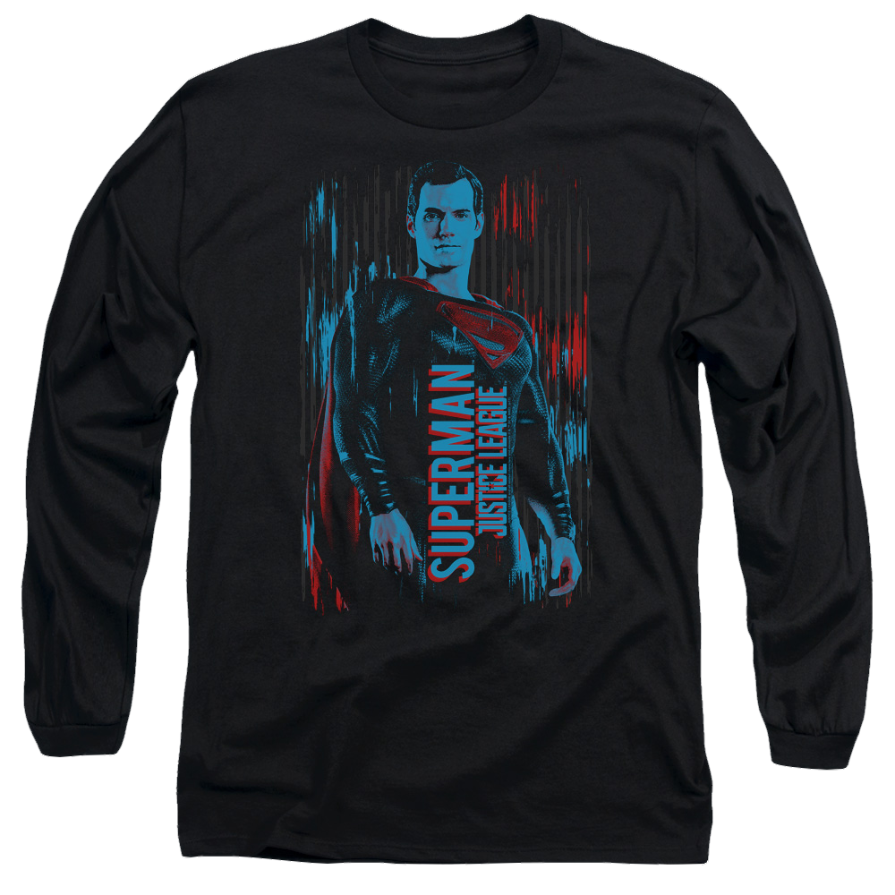 Justice League Superman Men's Long Sleeve T-Shirt Men's Long Sleeve T-Shirt Justice League   