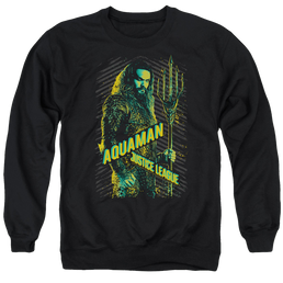 Justice League Aquaman Men's Crewneck Sweatshirt Men's Crewneck Sweatshirt Justice League   