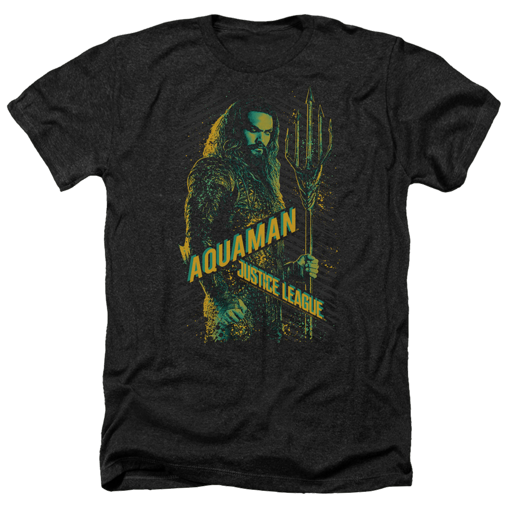Justice League Aquaman Men's Heather T-Shirt Men's Heather T-Shirt Justice League   
