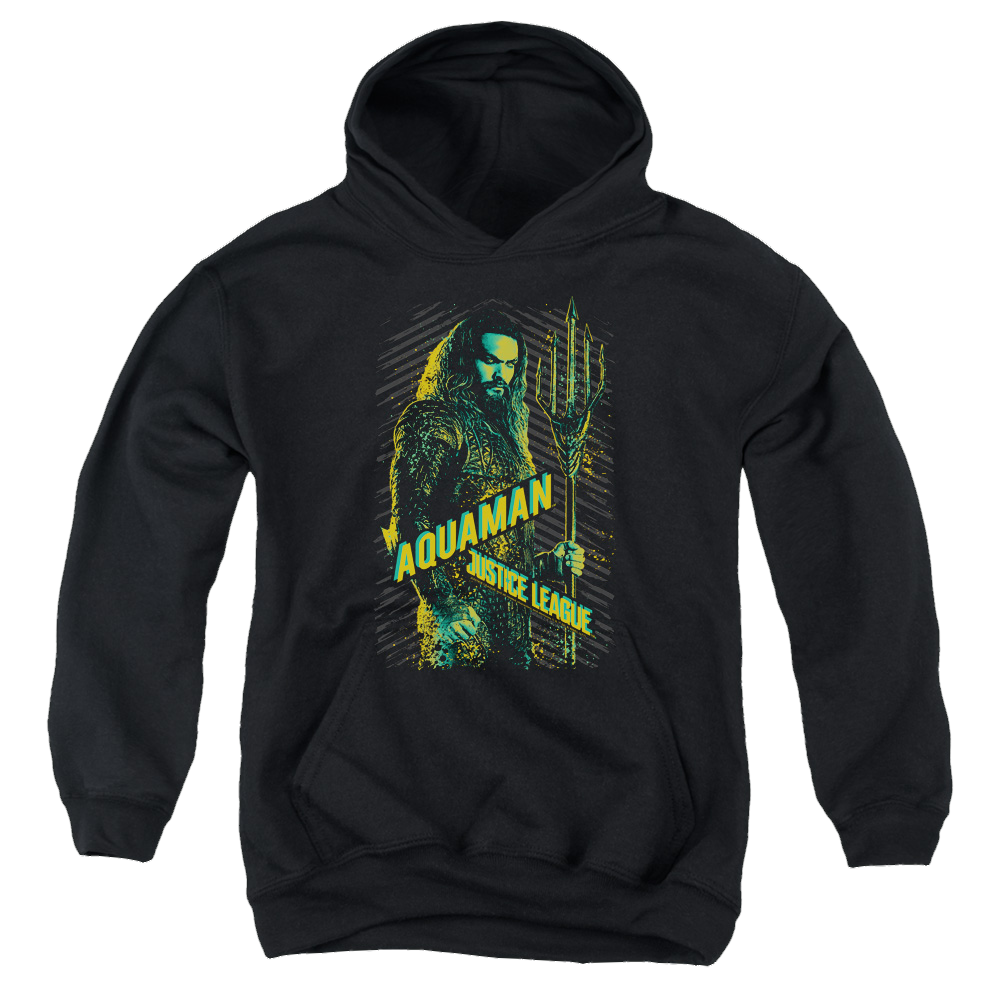 Justice League Movie Aquaman - Youth Hoodie Youth Hoodie (Ages 8-12) Justice League   