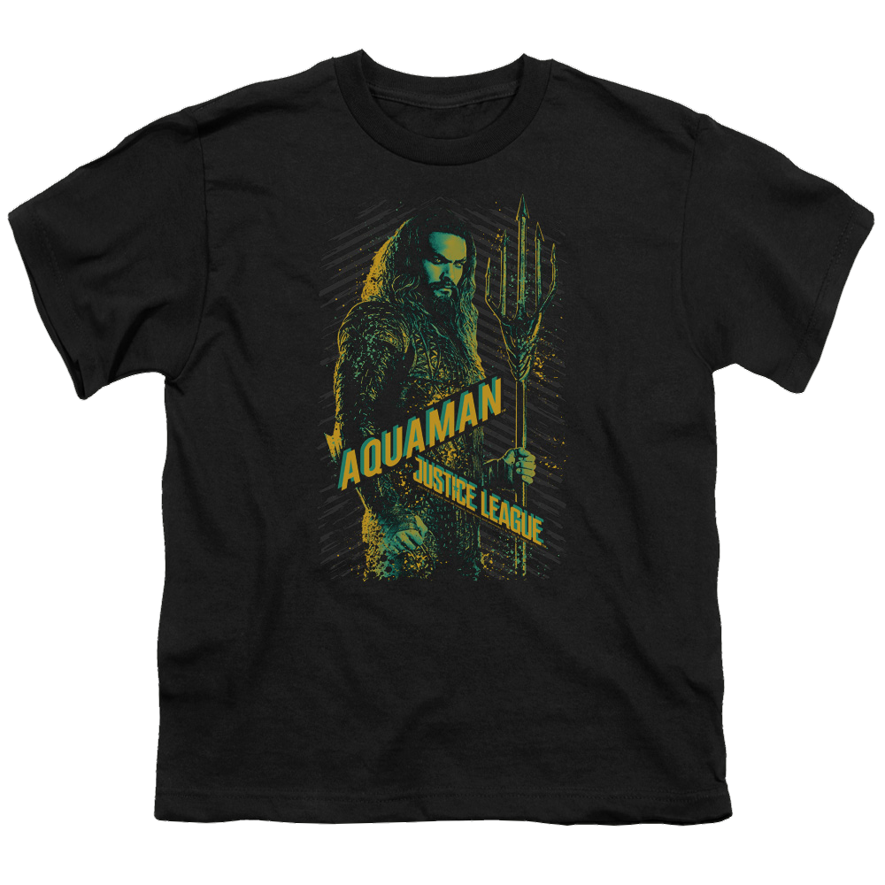 Justice League Movie Aquaman - Youth T-Shirt Youth T-Shirt (Ages 8-12) Justice League   