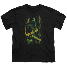 Justice League Movie Aquaman - Youth T-Shirt Youth T-Shirt (Ages 8-12) Justice League   