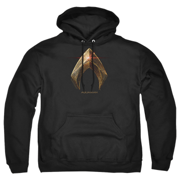 Justice League Aquaman Logo Pullover Hoodie Pullover Hoodie Justice League   