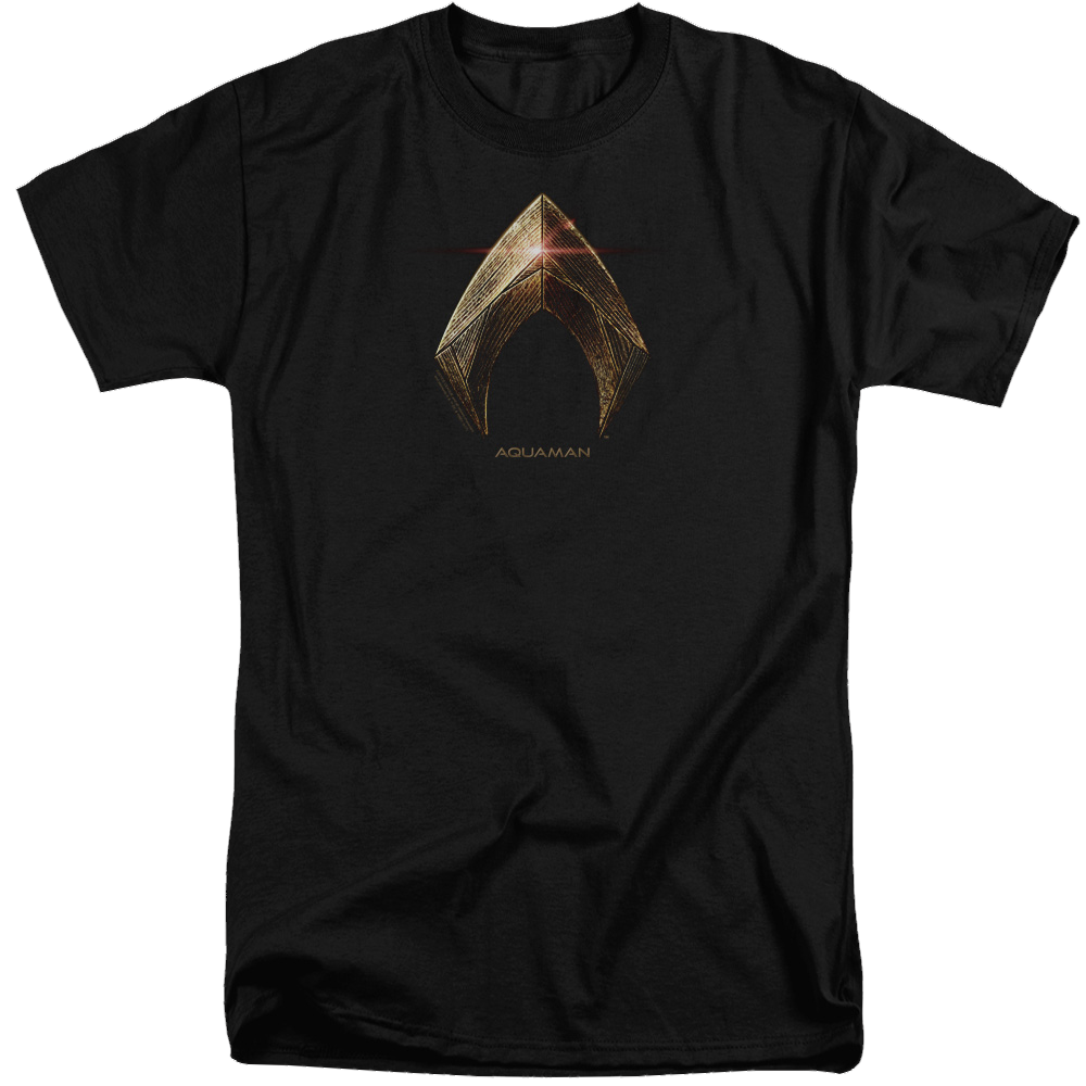 Justice League Aquaman Logo Men's Tall Fit T-Shirt Men's Tall Fit T-Shirt Justice League   