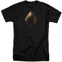 Justice League Aquaman Logo Men's Tall Fit T-Shirt Men's Tall Fit T-Shirt Justice League   