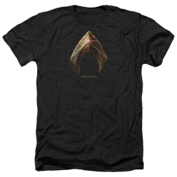 Justice League Aquaman Logo Men's Heather T-Shirt Men's Heather T-Shirt Justice League   
