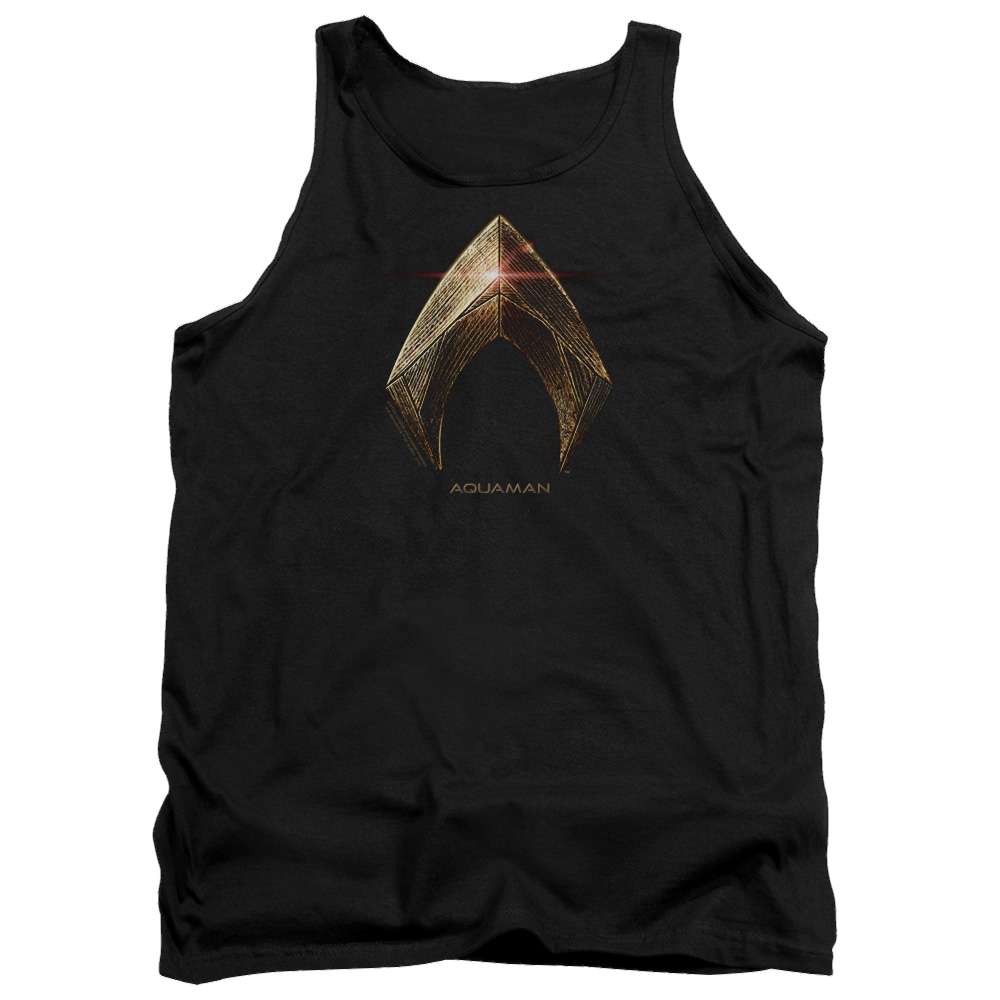 Justice League Aquaman Logo Men's Tank Men's Tank Justice League   