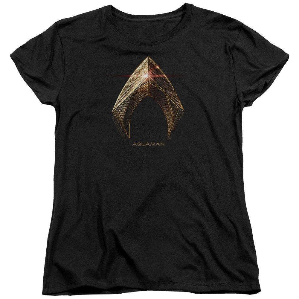 Justice League Aquaman Logo Women's T-Shirt Women's T-Shirt Justice League   