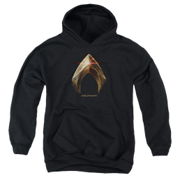 Justice League Movie Aquaman Logo - Youth Hoodie Youth Hoodie (Ages 8-12) Justice League   