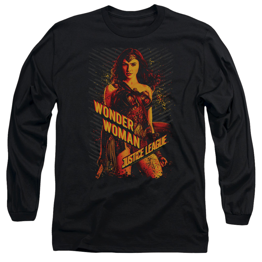 Justice League Wonder Woman Men's Long Sleeve T-Shirt Men's Long Sleeve T-Shirt Justice League   