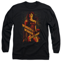 Justice League Wonder Woman Men's Long Sleeve T-Shirt Men's Long Sleeve T-Shirt Justice League   