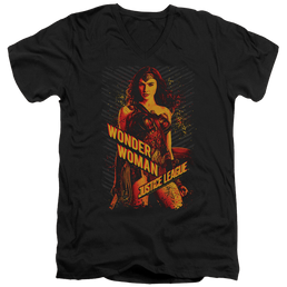 Justice League Wonder Woman Men's V-Neck T-Shirt Men's V-Neck T-Shirt Justice League   