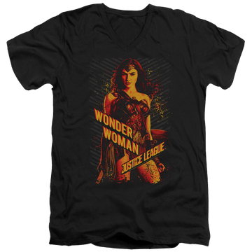 Justice League Wonder Woman Men's V-Neck T-Shirt Men's V-Neck T-Shirt Justice League   