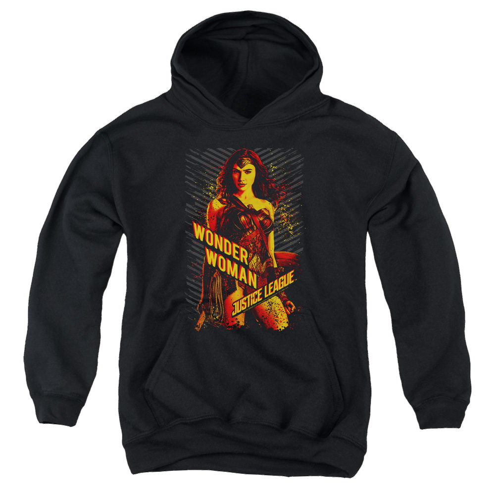 Justice League Movie Wonder Woman - Youth Hoodie Youth Hoodie (Ages 8-12) Justice League   
