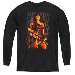 Justice League Movie Wonder Woman - Youth Long Sleeve T-Shirt Youth Long Sleeve T-Shirt Justice League   