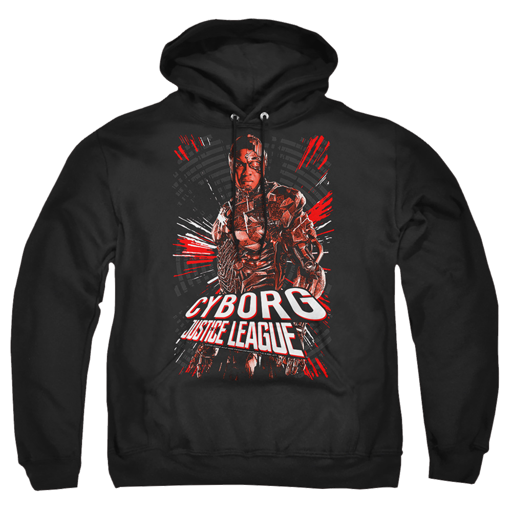 Justice League Cyborg Pullover Hoodie Pullover Hoodie Justice League   
