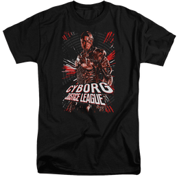 Justice League Cyborg Men's Tall Fit T-Shirt Men's Tall Fit T-Shirt Justice League   