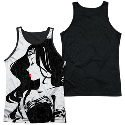 Justice League Ww Profile Men's Black Back Tank Men's Black Back Tank Justice League   