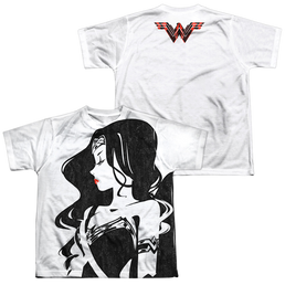 Justice League Movie Ww Profile (F/B) - Youth All-Over Print T-Shirt Youth All-Over Print T-Shirt (Ages 8-12) Justice League   