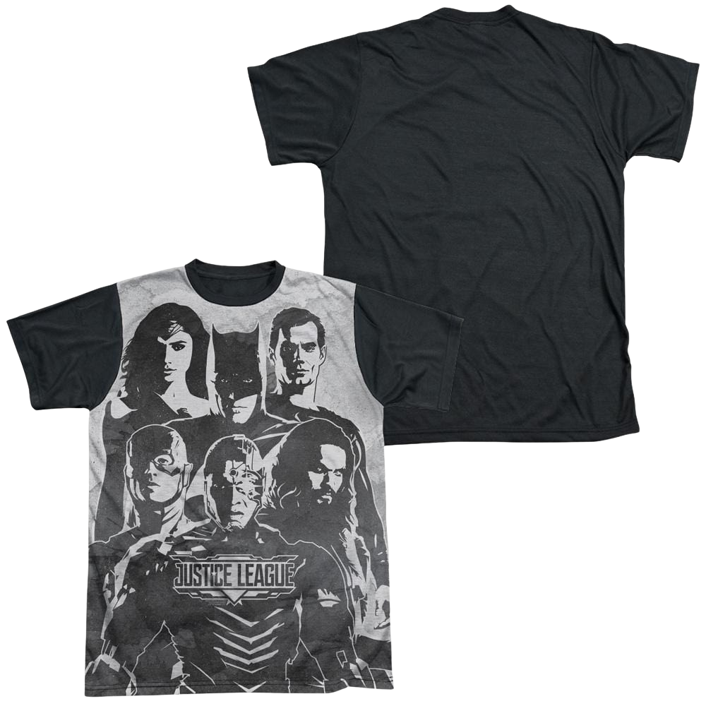 Justice League Movie The League - Men's Black Back T-Shirt Men's Black Back T-Shirt Justice League   