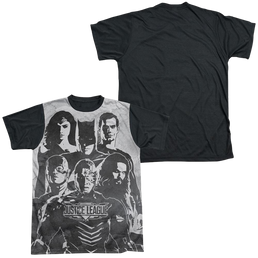 Justice League Movie The League - Men's Black Back T-Shirt Men's Black Back T-Shirt Justice League   