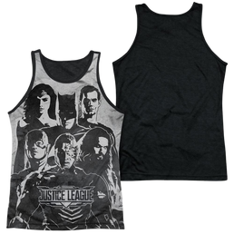 Justice League Movie The League - Men's Black Back Tank Top Men's Black Back Tank Justice League   