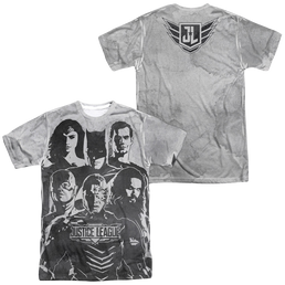 Justice League Movie The League (Front/Back Print) - Men's All-Over Print T-Shirt Men's All-Over Print T-Shirt Justice League   