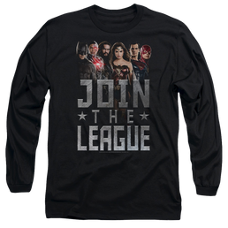 Justice League Join The League Men's Long Sleeve T-Shirt Men's Long Sleeve T-Shirt Justice League   