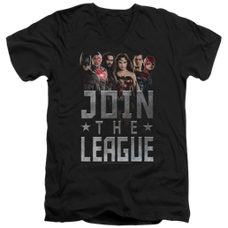 Justice League Join The League Men's V-Neck T-Shirt Men's V-Neck T-Shirt Justice League   