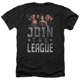 Justice League Join The League Men's Heather T-Shirt Men's Heather T-Shirt Justice League   