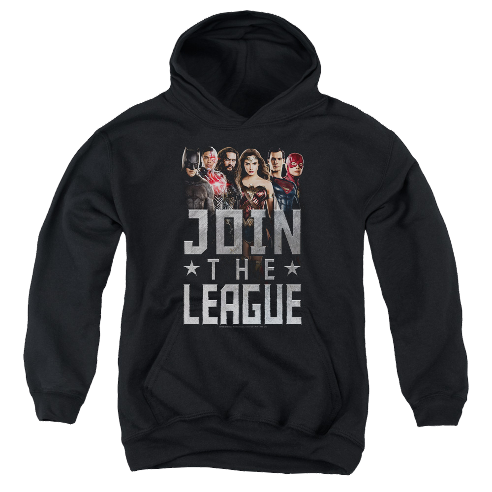 Justice League Movie Join The League - Youth Hoodie Youth Hoodie (Ages 8-12) Justice League   