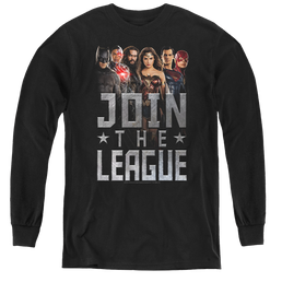 Justice League Movie Join The League - Youth Long Sleeve T-Shirt Youth Long Sleeve T-Shirt Justice League   