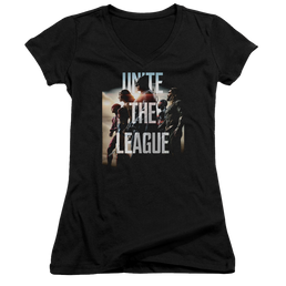 Justice League Dawn Juniors V-Neck T-Shirt Juniors V-Neck T-Shirt Justice League   