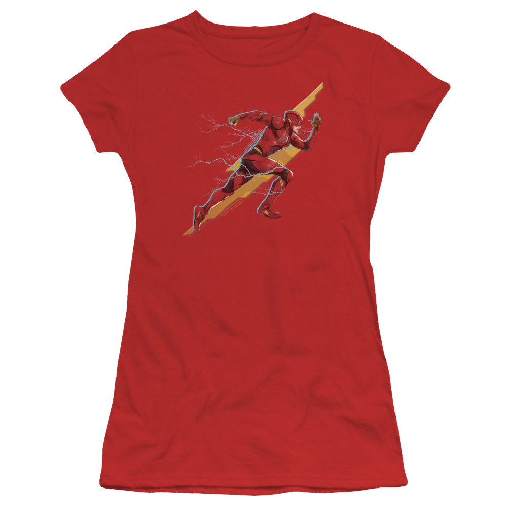 Justice League Flash Forward Juniors T-Shirt Juniors T-Shirt Justice League   