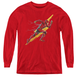 Justice League Movie Flash Forward - Youth Long Sleeve T-Shirt Youth Long Sleeve T-Shirt Justice League   
