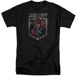 Justice League Charge Men's Tall Fit T-Shirt Men's Tall Fit T-Shirt Justice League   