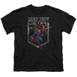 Justice League Movie Charge - Youth T-Shirt Youth T-Shirt (Ages 8-12) Justice League   
