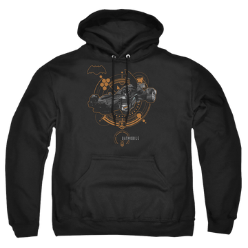 Justice League Batmobile Pullover Hoodie Pullover Hoodie Justice League   