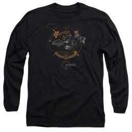 Justice League Batmobile Men's Long Sleeve T-Shirt Men's Long Sleeve T-Shirt Justice League   