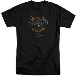 Justice League Batmobile Men's Tall Fit T-Shirt Men's Tall Fit T-Shirt Justice League   